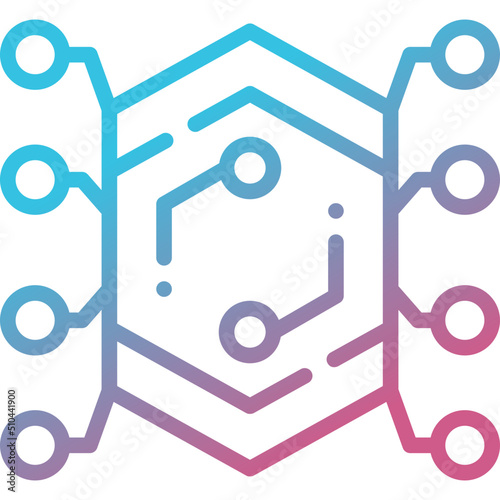 nft gradient line icon