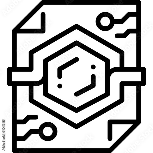 smart contract line icon