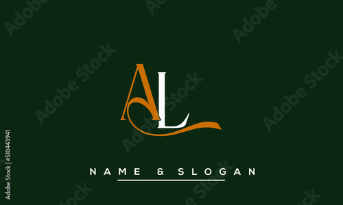 LA,  AL,  L,  A   Abstract  Letters  Logo  Monogram