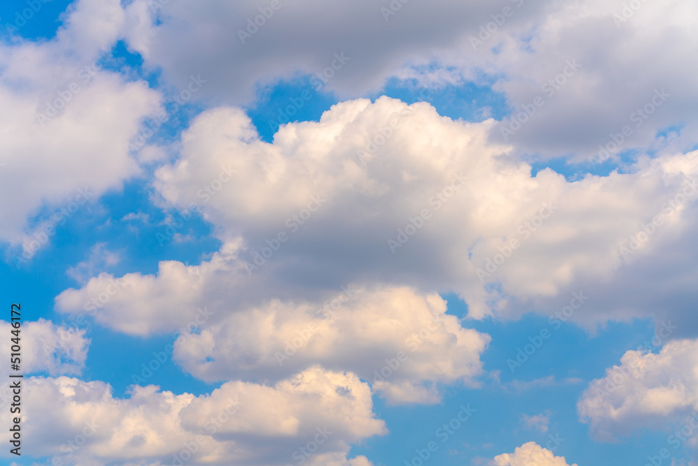 Beautiful white clouds on a bright blue background. Beautiful white clouds on a bright blue background.