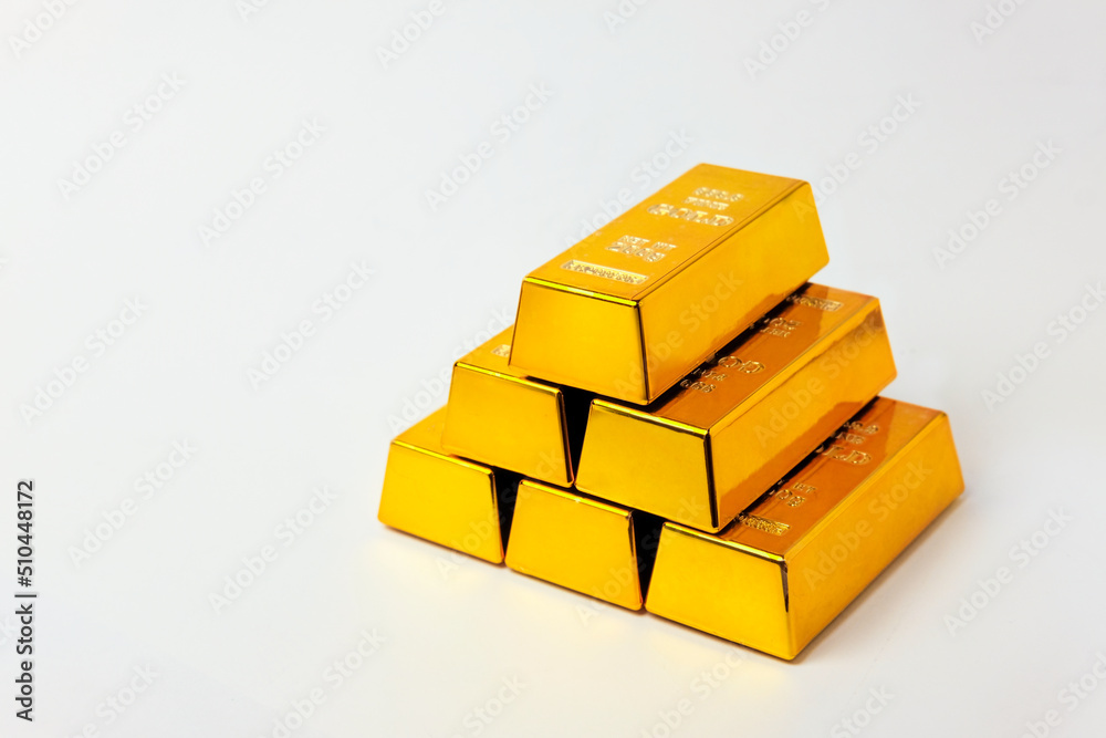 Gold bars 200 grams, business and finance concept.
Gold bars 200 grams, business and finance concept.