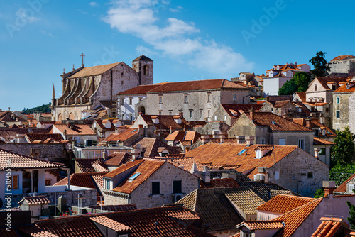  Rooftop view of St. ignatius in Old Town Dubrovnik photo