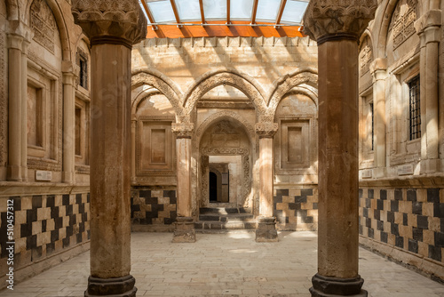 Interior of the Ishak Pasha Palace in Dogubeyazit district of Agri city, Eastern Anatolia, Turkey.