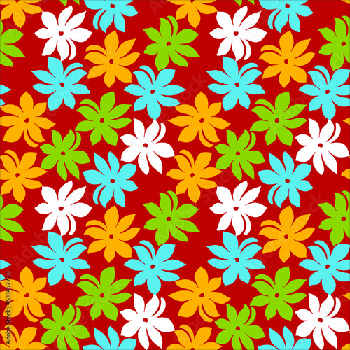 seamless geometrical patchwork pattern, abstract Beautiful colorful, wallpaper , fabric , textile print © Vinayaka7