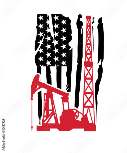 Oilfield flag svg, Oilfield worker svg, American flag Oilfield svg, Oilfield svg, USA flag Oilfield, Oilfield flag, oilfield worker svg, oil
