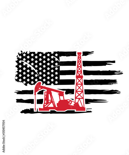 Oilfield flag svg, Oilfield worker svg, American flag Oilfield svg, Oilfield svg, USA flag Oilfield, Oilfield flag, oilfield worker svg, oil
