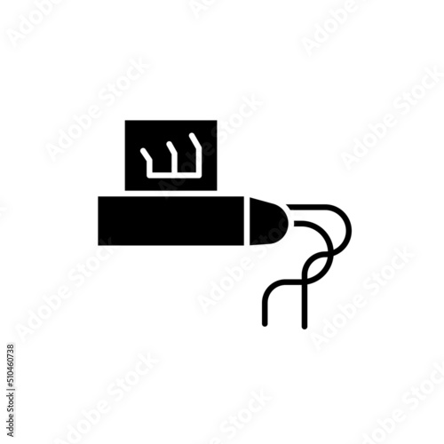 Tefillin line color icon. Isolated vector element.