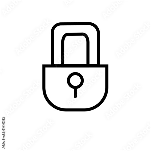 padlock design template illustration