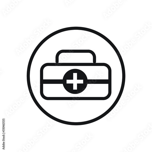 Medicine storage box design template illustration
