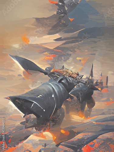 Bombs and rockets overhead
