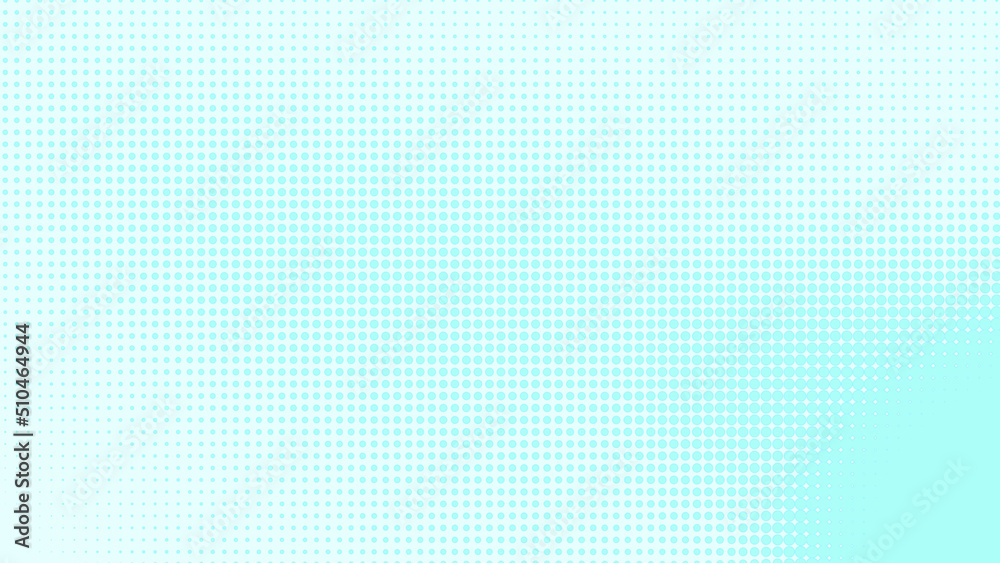 Dots halftone white blue and green color pattern gradient texture background.