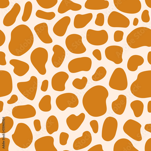 Seamless spotted pattern giraffe skin coloring