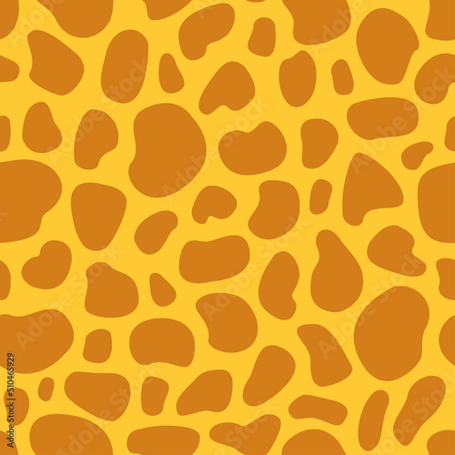 Seamless pattern of spots on the skin of a giraffe. Spotted giraffe pattern.