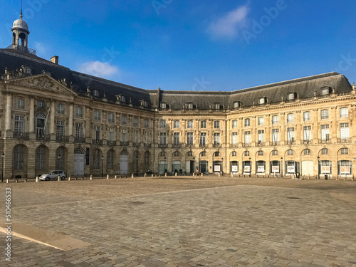The famous La Birs square in the city of Bordeaux, Gironde, France