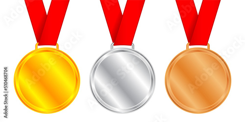 Medal icon set