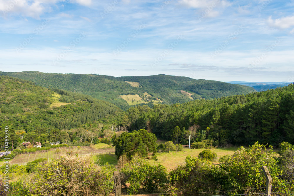 A view of the countryside (Carapina region) in Sao Francisco de Paula, Brazil