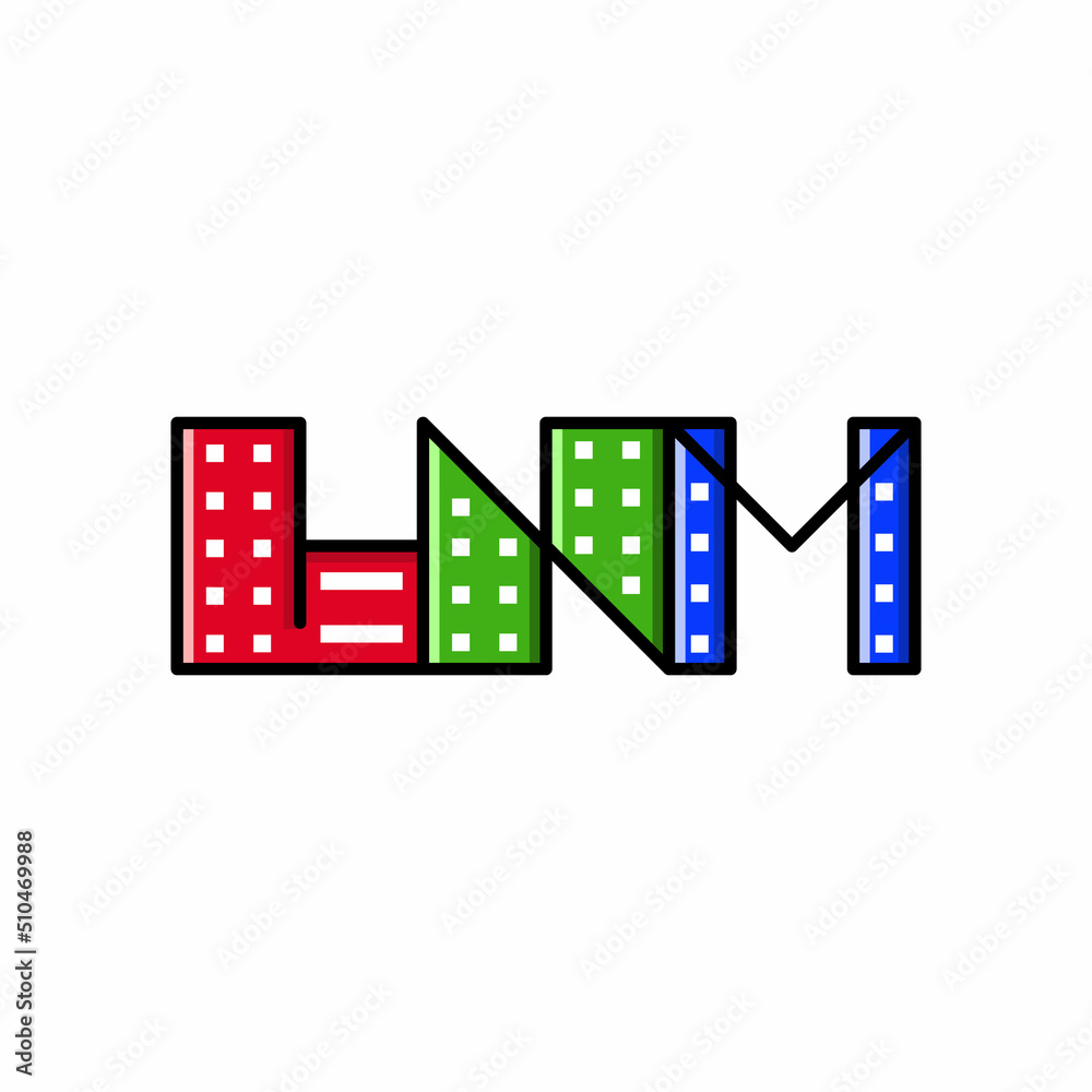 Letter LNM City Line Logo Design