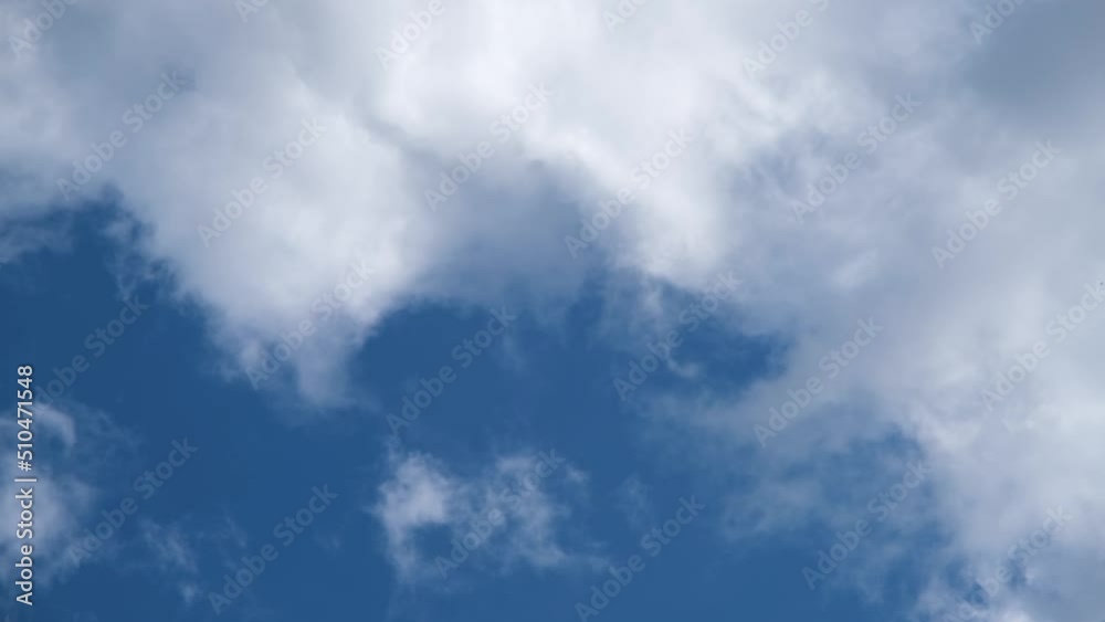 Delicate clouds in the sky. White clouds fly across the blue sky. Delicate clouds in the sky. White clouds fly across the blue sky.