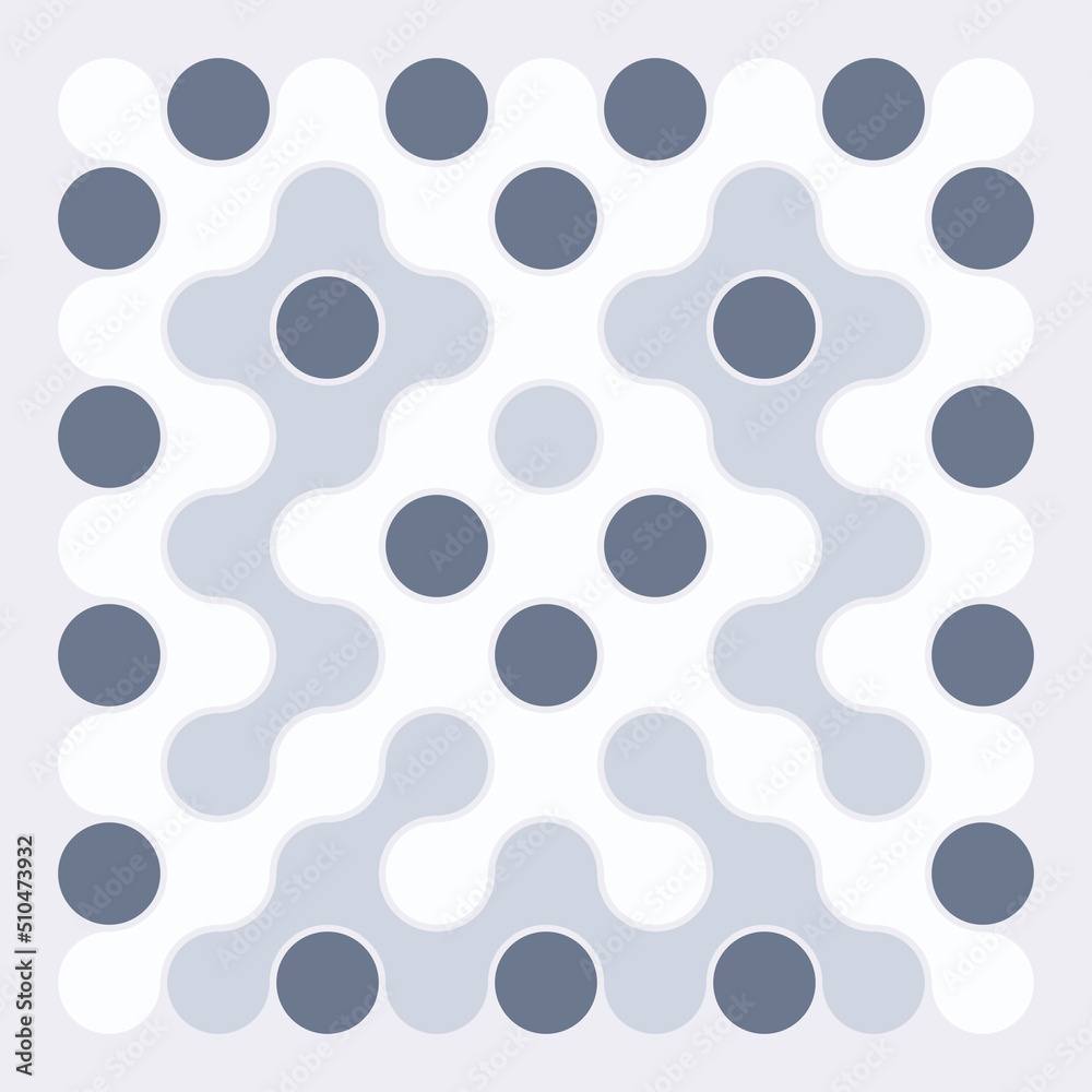 Multicolor truchet tiling connections illustration Multicolor truchet tiling connections illustration