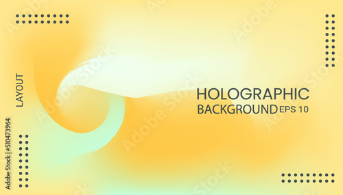 holographic background poster with simple shape and figure. Abstract vector pattern design for web banner, business presentation, branding package, fabric print, wallpaper
