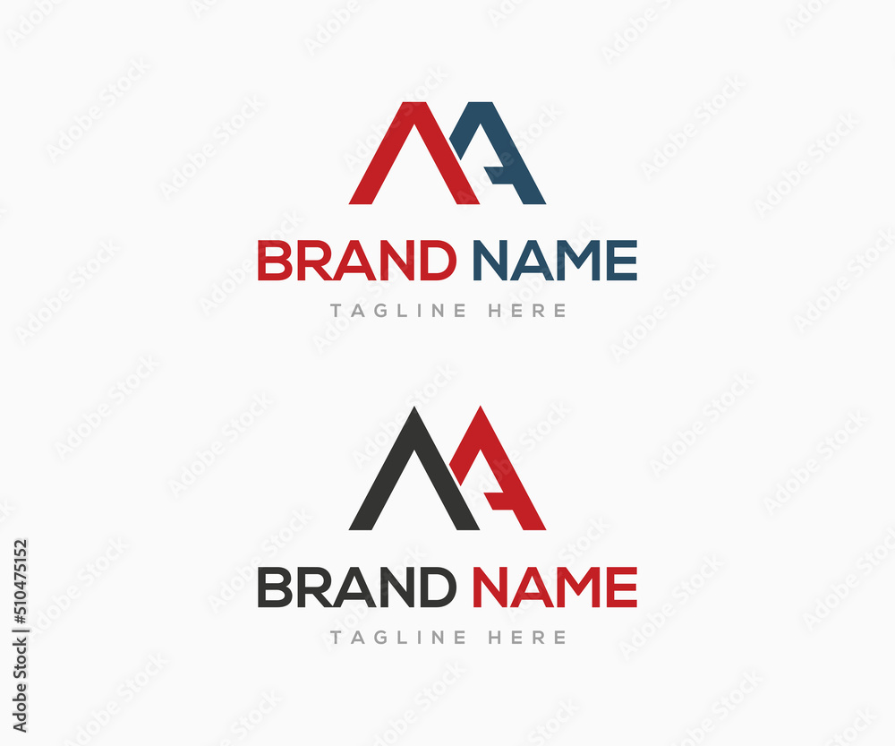 MA logo design, MA letter logo design vector template. Mountain vector logo design. MA logo design, MA letter logo design vector template. Mountain vector logo design.