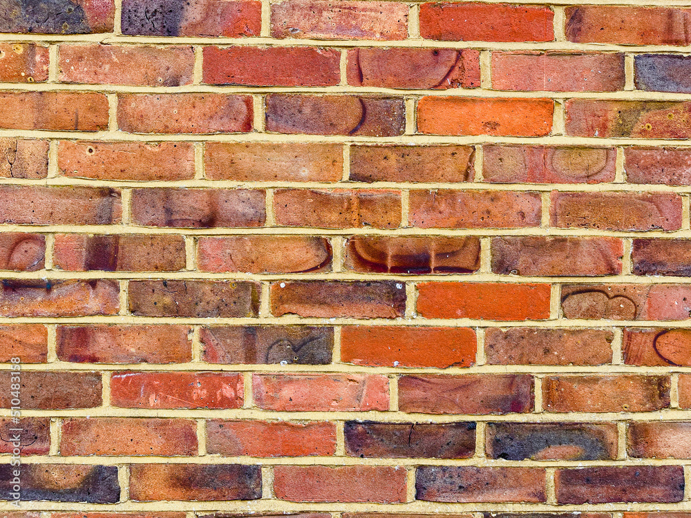Obraz premium Red bricks wall texture background resource