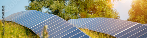 Obraz na płótnie modern perovskite high performance solar cell module for high efficient photon recycling w salonie