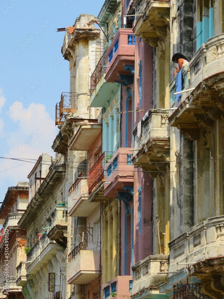 colorful building in Havana, Cuba