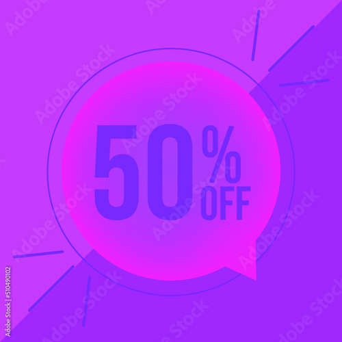 50 PERCENT OFF FOR SALES