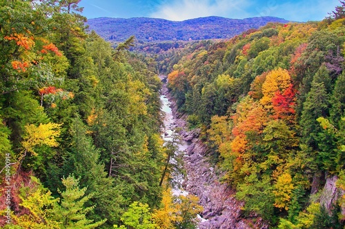 Obraz na płótnie Quechee Gorge in the Fall