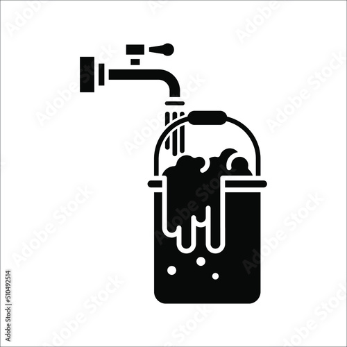 Water tap vector icon Dripping tap with drop icon for web, mobile and infographics. vector illustration on white background