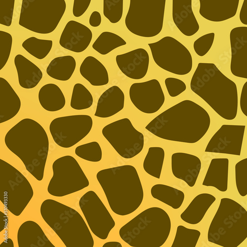 Fondo vectorial de textura de jirafa con color marron y amarillo en degradado 