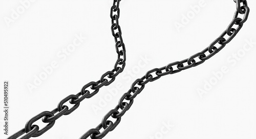chain isolated on white photo