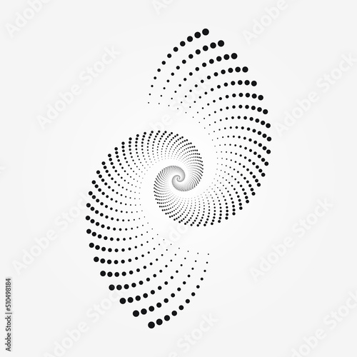 Halftone dotted background. Halftone effect vector pattern, object, icon, backdrop, frame, pattern. Circle dots isolated on the white background. Dotted design element.