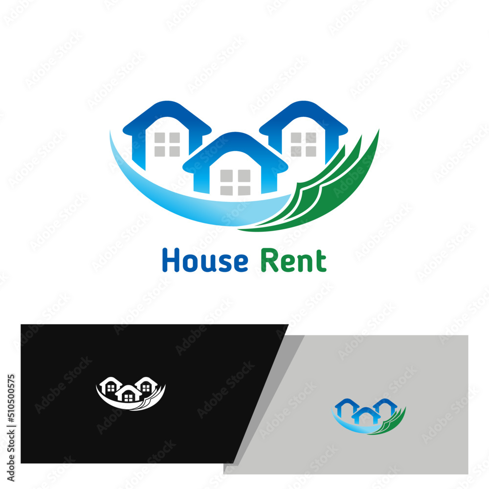 simple and fun house for rent logo