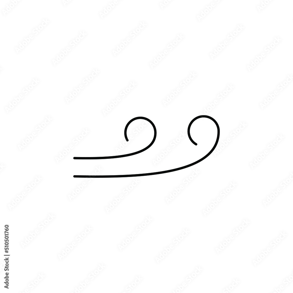 Wind, Air Thin Line Icon Vector Illustration Logo Template. Suitable For Many Purposes. Wind, Air Thin Line Icon Vector Illustration Logo Template. Suitable For Many Purposes.
