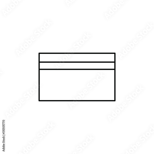 Credit Card, Payment Thin Line Icon Vector Illustration Logo Template. Suitable For Many Purposes.