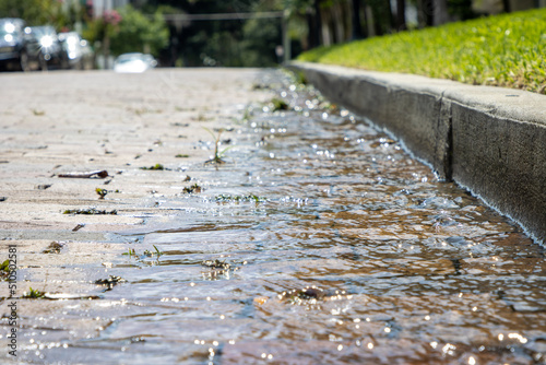 Storm runoff after heavy rain photo