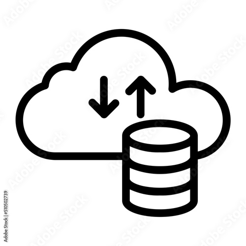 cloud line icon