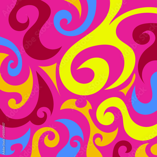 Abstract background presented in traditional batik pattern