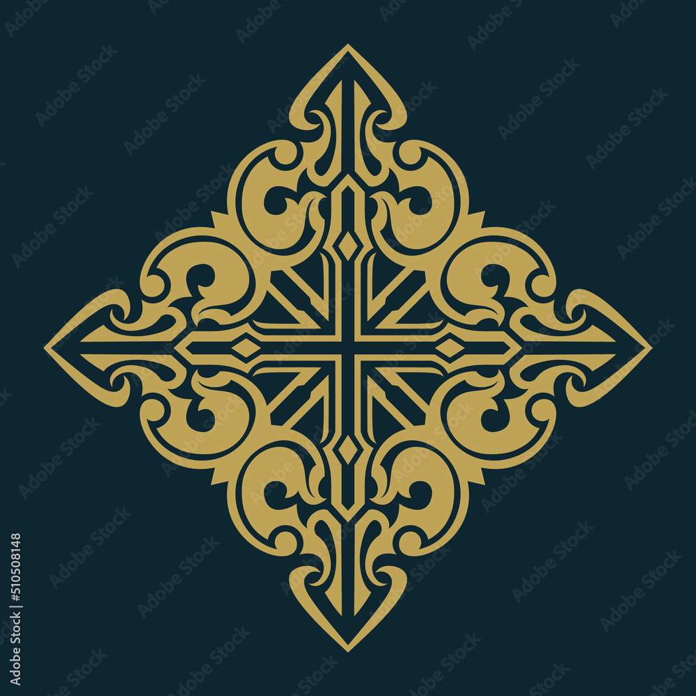 Fototapeta premium gold mandala ornament