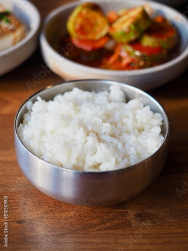 한국음식 흰밥, 식사