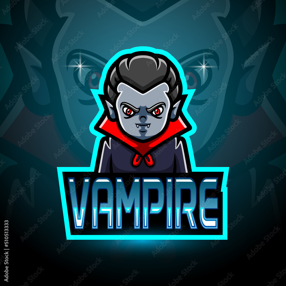 Vampire esport logo mascot design Vampire esport logo mascot design