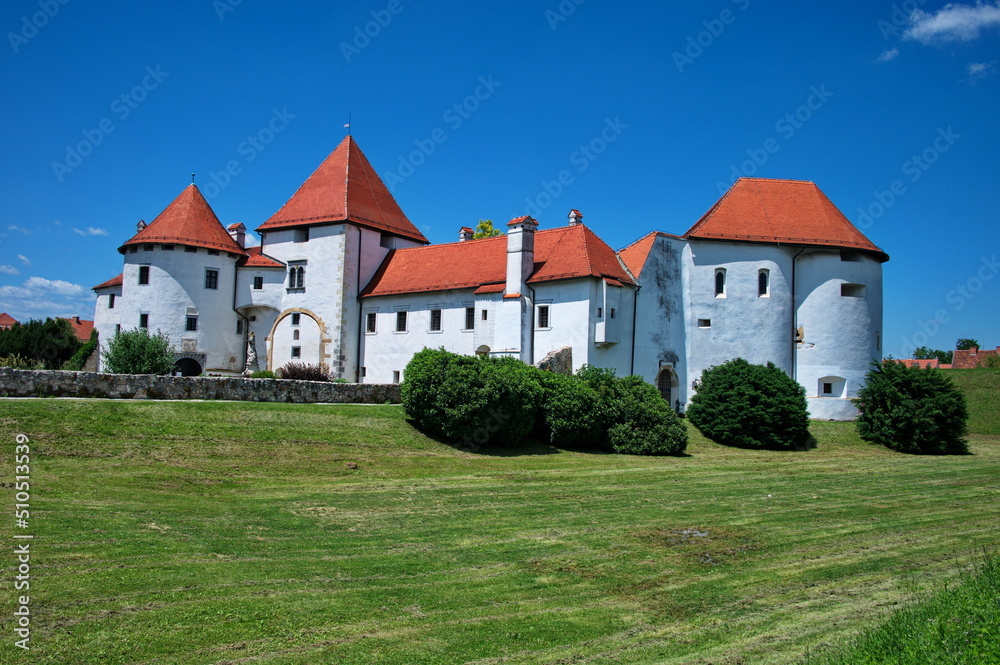 Scenic view of medieval castle in Varazdin, Croatia