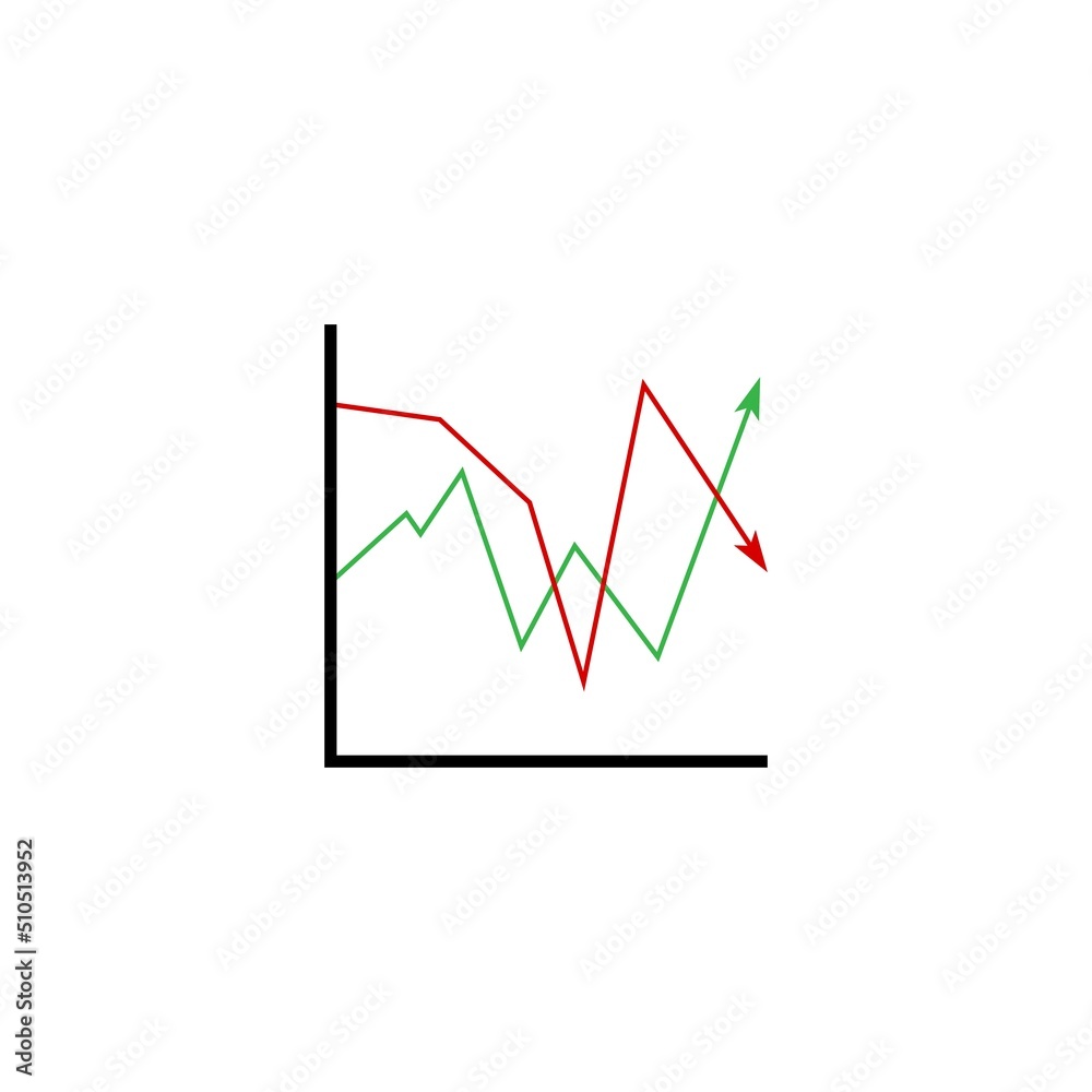market volatility icon illustration design