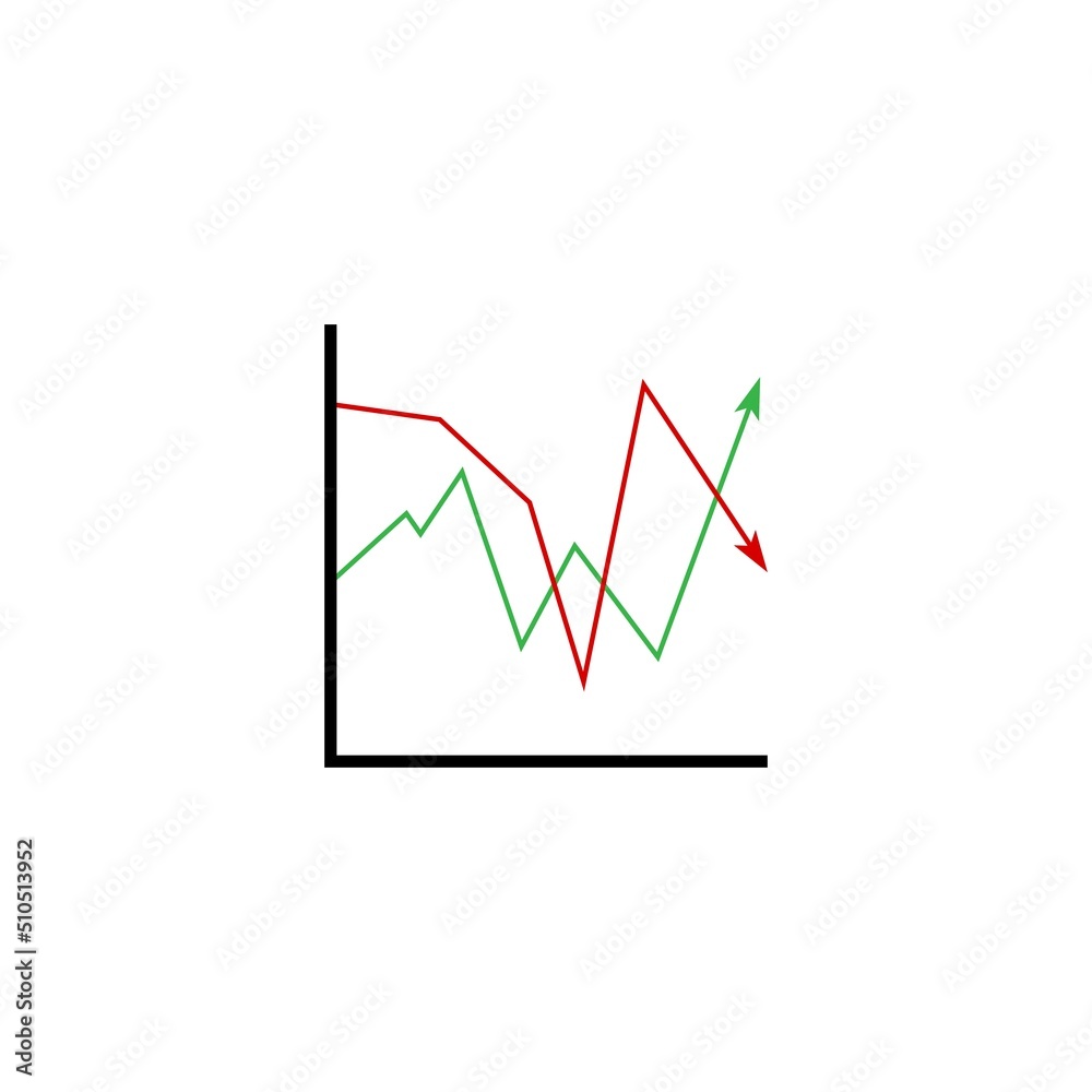market volatility icon illustration design market volatility icon illustration design