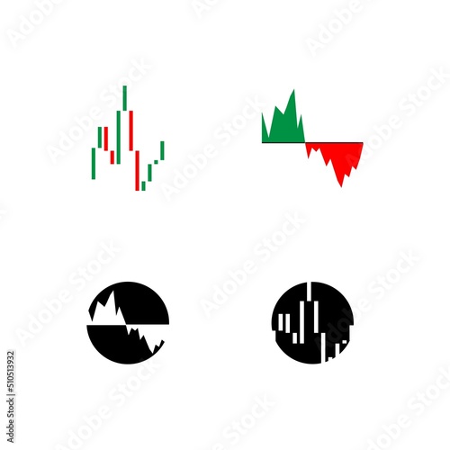 market volatility logo illustration design