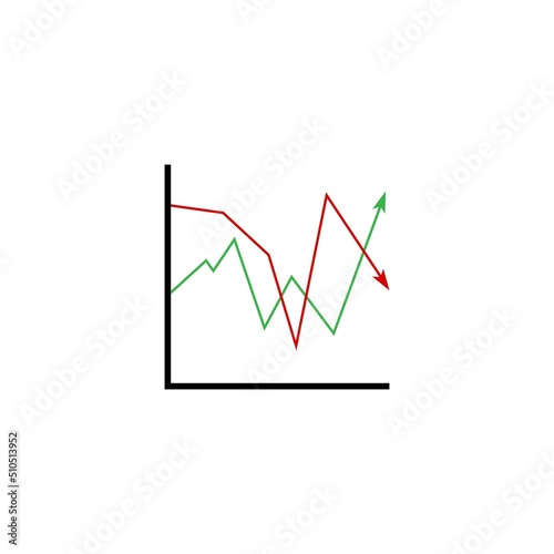 market volatility icon illustration design