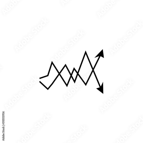 market volatility icon illustration design