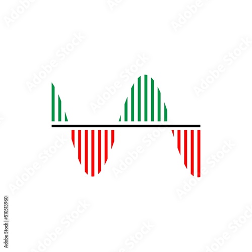 market volatility icon illustration design
